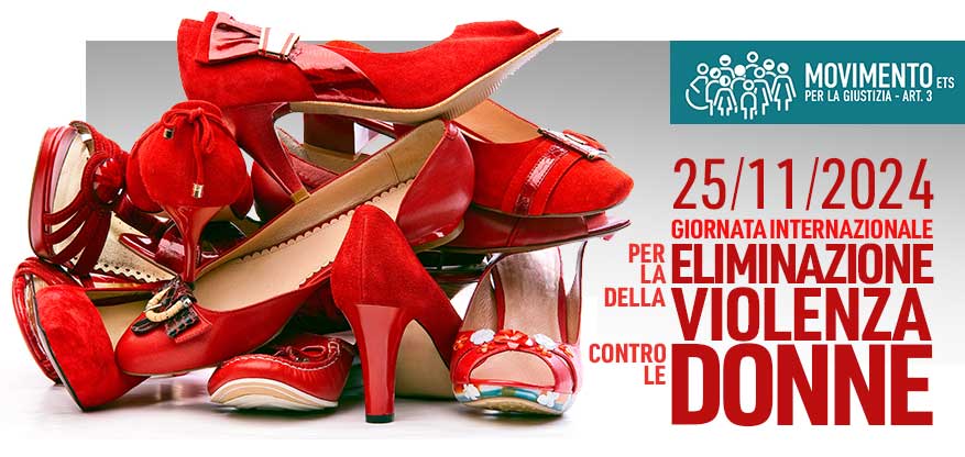 25 novembre 2024 - Giornata internazionale per l'eliminazione della violenza contro le donne